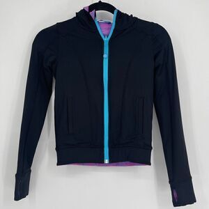 Ivivva Space Dye Reversible Hooded Sweater